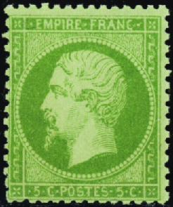 N°20 5c vert neuf ** TB