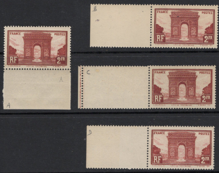 N°258a/b/c neufs ** TB