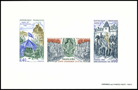 N°1577/79 Grands noms de l'histoire  épreuve de lu