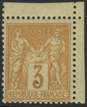 N°86 3c bistre-jaune cdf neuf ** TB