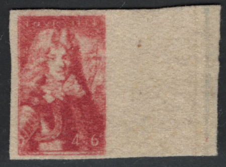 N°600 Essai Imprimé sur feutre TB 