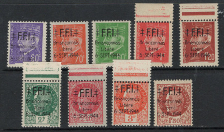 Briançon 9 valeurs neufs ** TB