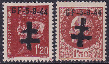 Pontarlier 2 valeurs neufs ** TB