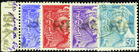 Angoulême grand RF 4 valeurs Mercure (neufs *,** e