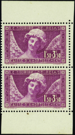 N°256a paire verticale de carnet neufs ** TB