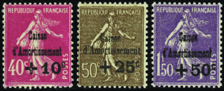 N°266 à 268 4ème série caisse d'amortissement 3 va