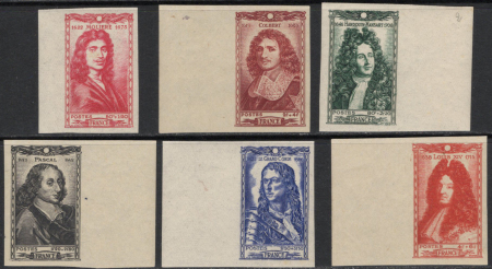 N°612 à 617 célébrités 6 valeurs neufs ** TB RR (t