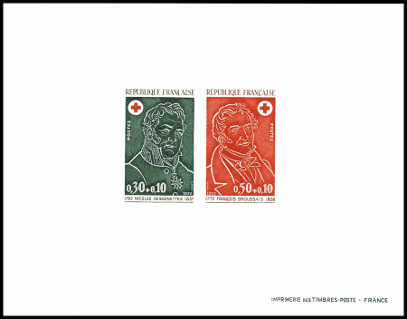 N°1735/36 croix-rouge 1972 épreuve de luxe collect