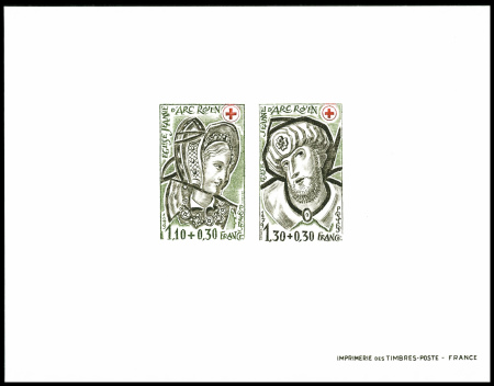 N°2070/71 croix-rouge 1979 épreuve de luxe collect