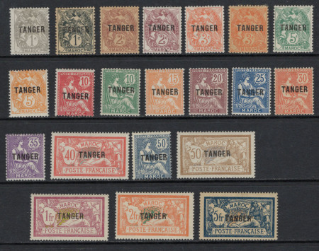 N°70 à 97 + n°80a + 82a 20 valeurs surchargées Tan