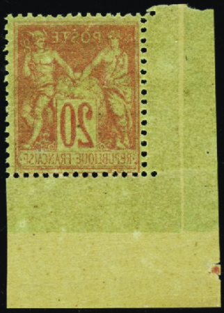 N°96 impression recto-verso cdf neuf ** TB