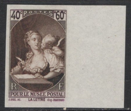 N°446a La lettre de Fragonard neuf ** TB RR (tirag