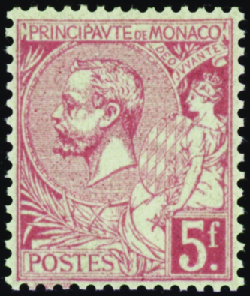 N°21 5f rose vif sur verdâtre  neuf ** TB