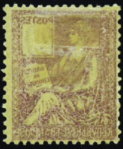 N° 113d variété Impression recto-verso neuf * TB