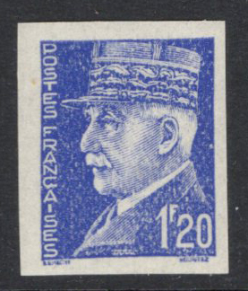 N°525A 1f20 bleu non émis (n° Maury) neuf ** TB