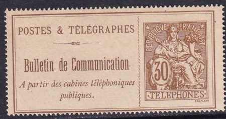 N°25 30c brun  neuf (*) TB