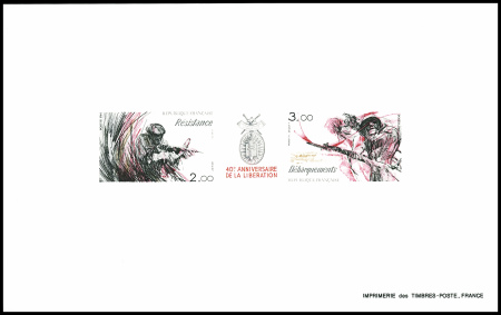 N°2313A libération triptyque  épreuve de luxe coll