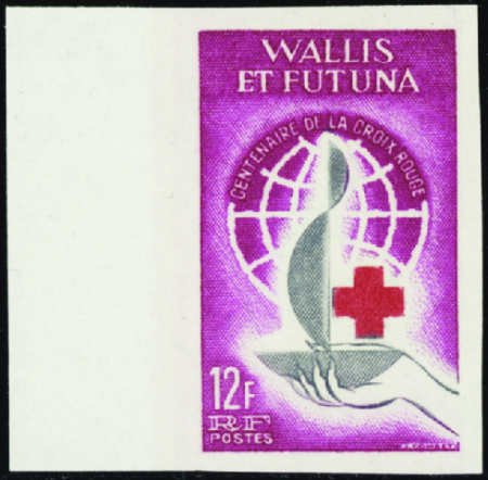 1963 Croix-rouge 6 valeurs TOM non dentelées bdf n