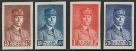 N°470 à 473 Maréchal Pétain 4 valeurs bdf neufs **