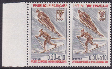 N°1543a "R" de République absent tenant à normal n