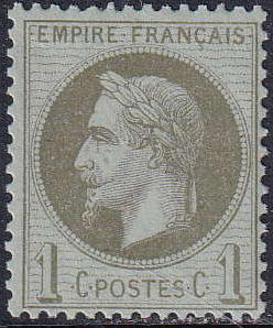N°25 1c vert-bronze neuf ** TB