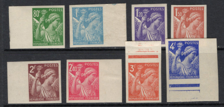 N°649 à 656 Iris 8 valeurs certains bdf neufs ** T