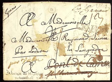 AVEYRON 1814-1875, Groupe de 22  lettres (qq devants)