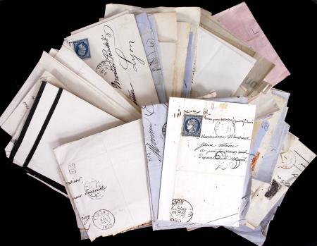 1854-1912env., Plusieurs dizaine de lettres sorties