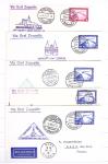 1931-1936, Collection de 65 plis par Zeppelin dont 2 lettres