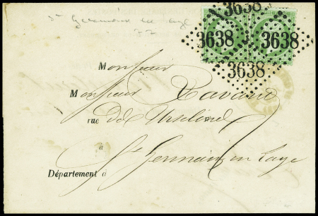 N°20 (x2) avec 4 GC3638 de St Germain en Laye frappés