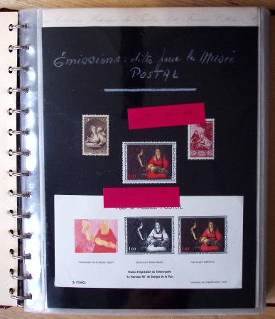 1973-1977, Collection montée en 5 classeurs du Musée