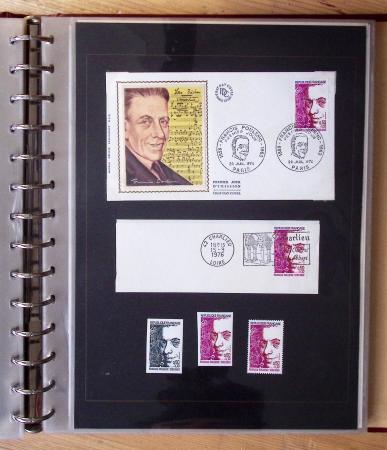1973-1977, Collection montée en 5 classeurs du Musée