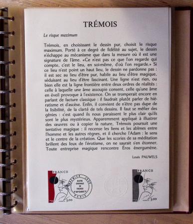 1973-1977, Collection montée en 5 classeurs du Musée