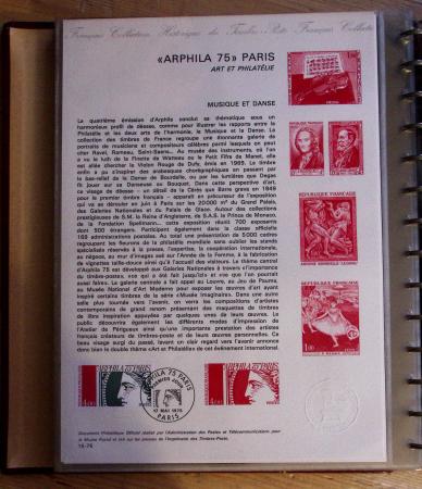 1973-1977, Collection montée en 5 classeurs du Musée