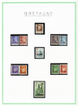 Bretagne Breiz-Unan Ensemble de 11 timbres et une lettre,