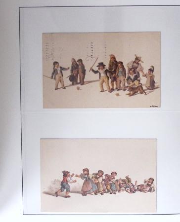 1912-91 Collection de cartes en six classeurs comprenant
