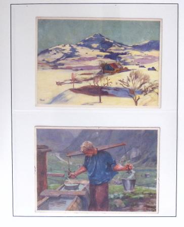 1912-91 Collection de cartes en six classeurs comprenant