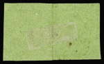1843-51 Drei Marken mit Attest : Doppelgenf aus zwei