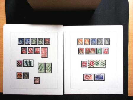 1880-1930 Spezialsammlung ZOLLSTEMPELN in zwei Steckbüchern