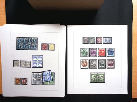 1880-1930 Spezialsammlung ZOLLSTEMPELN in zwei Steckbüchern