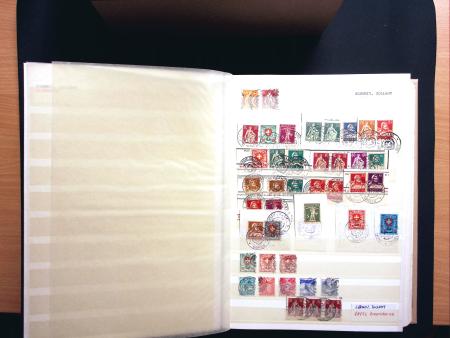 1880-1930 Spezialsammlung ZOLLSTEMPELN in zwei Steckbüchern