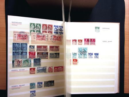 1880-1930 Spezialsammlung ZOLLSTEMPELN in zwei Steckbüchern