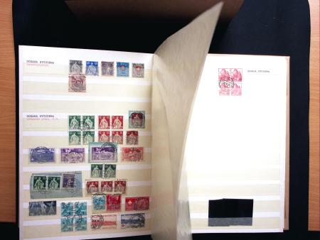 1880-1930 Spezialsammlung ZOLLSTEMPELN in zwei Steckbüchern