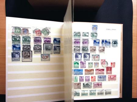 1880-1930 Spezialsammlung ZOLLSTEMPELN in zwei Steckbüchern