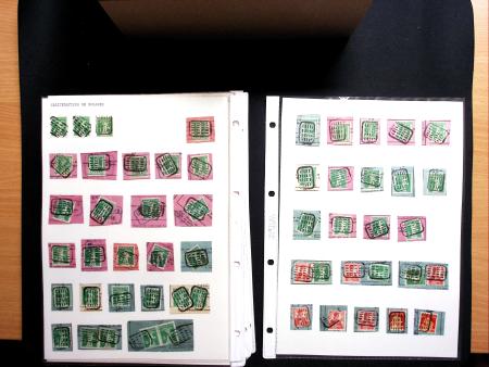 1880-1930 Spezialsammlung ZOLLSTEMPELN in zwei Steckbüchern