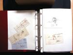 1878-1970 Sammlung NACHPORTOMARKEN in zwei Steckbüchern,