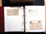 1878-1970 Sammlung NACHPORTOMARKEN in zwei Steckbüchern,