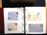 1878-1970 Sammlung NACHPORTOMARKEN in zwei Steckbüchern,