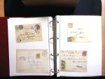 1878-1970 Sammlung NACHPORTOMARKEN in zwei Steckbüchern,