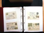 1878-1970 Sammlung NACHPORTOMARKEN in zwei Steckbüchern,